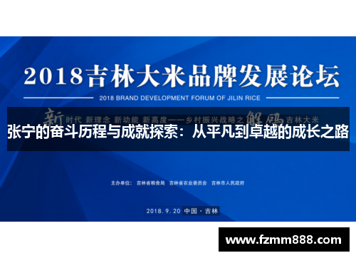 张宁的奋斗历程与成就探索：从平凡到卓越的成长之路